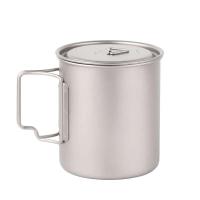 Olla al aire libre, 450 ml, 550 ml, 650 ml, 750 ml, picnic, utensilios de cocina de titanio para acampar, taza de agua - details 0