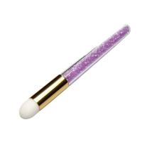 Cepillo de lavado de nariz estilo diamante mousse cepillo fibra acrílica pelo cabeza negra cepillo de poros belleza maquillaje herramientas - details 4