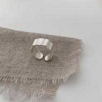 Nicho de diseño sentido 925 plata esterlina viento frío anillo mujeres no perder color retro pesado industrial anillo adornos - details 2