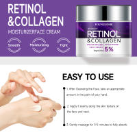Crema facial de colágeno Retinol antienvejecimiento suaviza el estado de la piel mejora la elasticidad de la piel hidrata la piel hidratación profunda - details 1