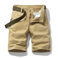 Pantalones cortos de algodón tácticos lisos informales de verano para hombre, pantalones cortos transpirables para correr al aire libre para hombre - details 1
