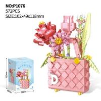 Bloques de Construcción de Cactusas Flor Eterna Bonsái Árbol Jardines Románticos Ladrillos DIY - details 45