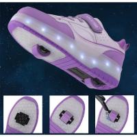 Zapatillas De Patinaje Con Luces LED Para Niñas Y Niños En Color Rosa Zapatos Con Ruedas Moda Infantil Tallas Para Edad 7-13 - details 2