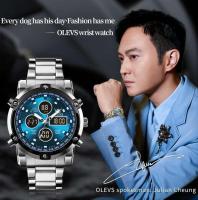 Reloj Digital de Acero Inoxidable TAXAU Chronógrafo Impermeable para Hombres Alarma Luminosiva - details 0