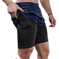 Pantalones de Correr 2 en 1 para Hombres Secado Rápido, Elástico, Bolsillos con Bucle de Toalla - details 4