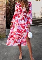 Vestido de manga larga para mujer, estilo retro elegante y bonito, novedad - details 3