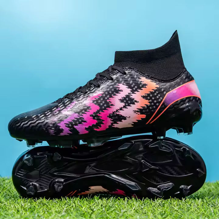 Nuevos zapatos de fútbol transpirables para hombres y mujeres uñas largas AG uñas rotas zapatos de entrenamiento TF - 1