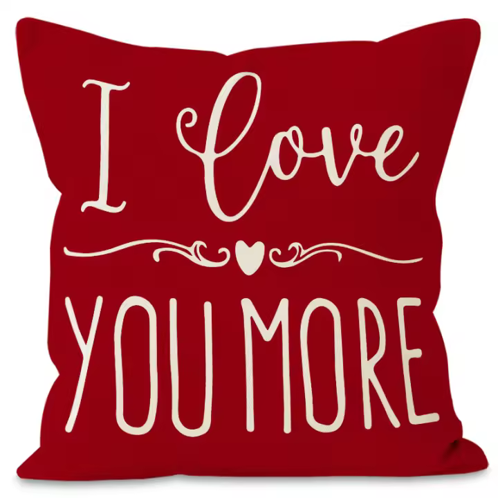Funda de almohada de amor enano para el Día de San Valentín, funda de almohada decorativa para el hogar, funda de cojín para sofá y dormitorio - 1