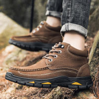 Zapatos de hombre al aire libre de terciopelo de piel de vaca de primera capa de cuero mate de alta calidad - details 18