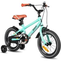 Bicicleta Infantil 14/16/18/20 Pulgadas para niñas y niños de 3-13 años, 14/16/18/20 Pulgadas Bicicleta para niños con estabilizadores (Rosa, Beige, Azul, Plata, Verde) - details 79