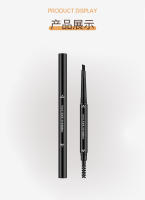 Lápiz de Cejas Doble Extremo Impermeable Duradero, Sin Desfloración, Rotativo - details 12