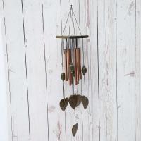 Campanas de viento conmemorativas de tono profundo para exteriores de madera con 8 tubos huecos de metal afinados con melodía relajante - details 0