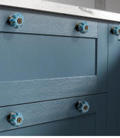 Tirador de cerámica para cajón de cocina, Pomo de puerta de armario de dibujos animados redondos de calabaza, muebles modernos, 36mm, 1 unidad - details 2