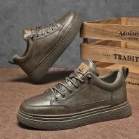 Nueva marca internacional de alta calidad y asequible 44 zapatos deportivos de cuero clásicos para hombres bajos Priec - details 5