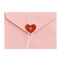 20 piezas Vintage San Valentín sobres de ventana sobre de regalo sobre de efectivo sobres de papel Kraft con botón lazo amor - details 5