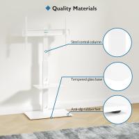 Soporte Universal para TV Ajustable en Altura, 40 Kg, 600x400 mm Para Plasma LED OLED LCD de 30-70 Pulgadas Soporte de Almacenamiento de Media y TV con Estantes de Vidrio Templado de 2 Niveles - details 10
