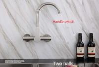 Grifo de Cocina de Acero Inoxidable Montado en la Pared, Doble Agujero, Grifo Rotativo para Balcón - details 5