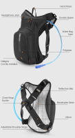WEST BIKING-bolsa de agua ultraligera para bicicleta, mochila de hidratación deportiva de 10l, ergonómica, para ciclismo de montaña o de carretera, para escalada al aire libre - details 2