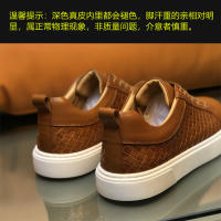 Zapatos de cuero tejidos a mano, zapatos de estilo británico para hombres - details 5