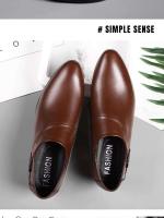 2024 nuevos zapatos casuales versátiles antideslizantes de cuero de talla grande para hombres de vestir de negocios - details 4