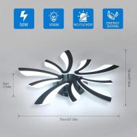 Plafón LED Regulable Control Remoto 48W 5400LM 3000K-6500K Día 70cm Ideal para Sala de Estar, Dormitorio, Comedor, Baño, Pasillo Blanco - details 85
