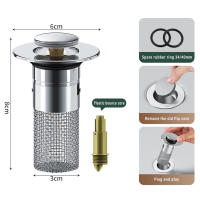 Tapón de drenaje de acero inoxidable para cocina, válvula de drenaje Plug and play resistente a la corrosión para baño, bañera, cocina - details 5