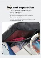 Bolsa de equipaje seca y húmeda separada con compartimento para zapatos independiente, bolso de lona de viaje, entrenamiento, Fitness, deportes, gimnasio, bolsa de Yoga - details 18