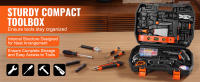 SucceBuy Tool Kit, un juego de herramientas manuales generales para el hogar de 96 piezas, con un destornillador inalámbrico y un estuche de almacenamiento de herramientas - details 4