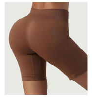 Pantalones cortos profesionales sin costuras para mujer, Shorts de licra, elásticos, transpirables, levantamiento de cadera, ocio, correr - details 5
