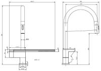 Hot Selg SUS304 grifos de resorte en cascada, rociador de 4 funciones, grifos de cocina, grifo negro con tirador hacia abajo moderno - details 2