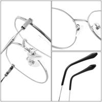 Monturas de gafas cuadradas clásicas protectoras de luz azul de metal redondo para hombre, gafas transparentes para ordenador, gafas para mujer - details 2
