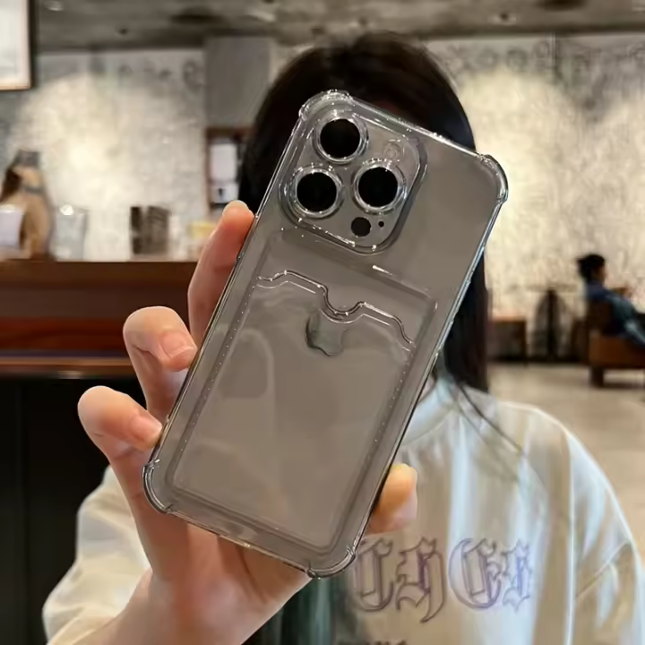 Funda de teléfono suave de lujo para iPhone, carcasa parachoques transparente para 16, 15, 14, 13, 12, 11 Pro Max, Mini, X, XS Max, XR, 7, 8 Plus, SE, 2020 - 1