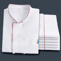 Abrigo de Chef uniforme chaqueta de Catering ropa Casual chaquetas para hombre blanco hombres traje suelto de manga corta. - details 6