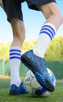 Zapatos de fútbol para hombre, botas de fútbol para exteriores, zapatos de tacos de fútbol para niños, zapatillas de entrenamiento antideslizantes transpirables, entrenadores de Futsal de césped - details 3
