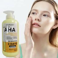 Crema corporal blanqueadora de 500ml, hidroxiácidos, vitamina C y E, loción corporal aclarante hidratante, cuidado de la piel, elimina las marcas de acné - details 0