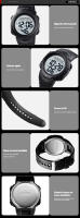 Reloj de Pulsera Deportivo SKMEI para Hombres Resistente al Agua 100M con Alarma y Batería de 10 Años Dos Tiempos Reloj Hombre 1560 - details 3