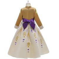Disfraz de princesa Anna verde para niñas pequeñas, disfraz de Halloween, vestido elegante para fiesta de cumpleaños, vestido de carnaval - details 18