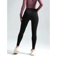 Leggings deportivos sólidos de cintura alta para mujer, pantalones ajustados transpirables y cómodos de secado rápido para correr en Yoga, ropa deportiva para mujer - details 1