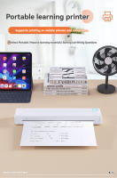 Impresora térmica A4 pequeña para el hogar, impresora fotográfica portátil sin tinta para aprendizaje, oficina y hogar, Bluetooth - details 0