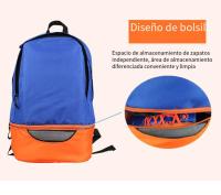 Bolsa de fútbol de gran capacidad, almacenamiento de zapatos independiente, entrenamiento de deportes al aire libre - details 1