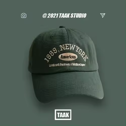 Gorras de Béisbol Bordadas Ajustables para Hombres y Mujeres Gorras de Sol de Algodón Americano de Nueva York 1989 Gorras Sólidas Deportivas - 1