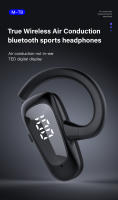 Auriculares deportivos inalámbricos con Bluetooth 5,2, cascos de negocios con gancho para la oreja, con pantalla LED, cancelación de ruido de graves HIFI y micrófono para juegos - details 0