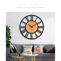 Reloj de Pared de Números Romanos Nórdicos de 3D Silencioso, Preciso, Decoración de Sala de Estar - details 4