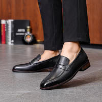 Primera capa de cuero de vaca, zapatos perezosos de un pedal, zapatos casuales de cuero, mocasines. - details 23