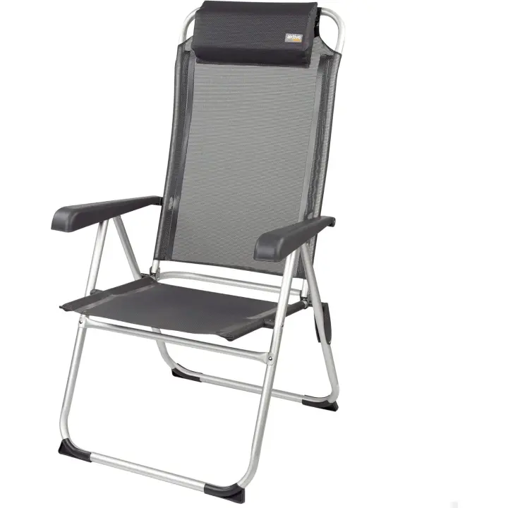 Silla Plegable y Reclinable 5 Posiciones, Antivuelco, con Cojín, Resalto Alto y Brazo Reposador - 1