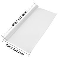 SucceBuy Funda de plástico para mesa, protector transparente, tapete de escritorio rectangular, impermeable y fácil de limpiar para oficina y mesita de noche - details 1