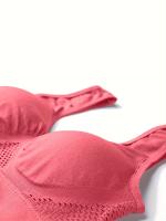 Sujetador deportivo con almohadillas incorporadas, transpirable, alta elasticidad, sin aros, perfecto para yoga, fitness, correr - details 2