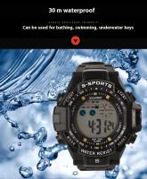SHUNWAY Reloj electrónico de moda para parejas deportivas a prueba de agua, reloj digital multifuncional para exteriores - details 5