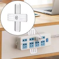 Soporte de enchufe autoadhesivo, soporte de pared sin perforar, soporte de regleta de plástico extraíble para sala de estar - details 6