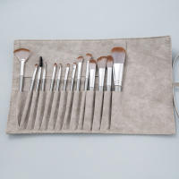 Cangzhou juego completo de 14 pinceles de maquillaje por primera vez, juego de pinceles de rubor en polvo suelto para cabello suave, pincel de sombra de ojos y nariz transfronterizo, herramientas de belleza - details 7